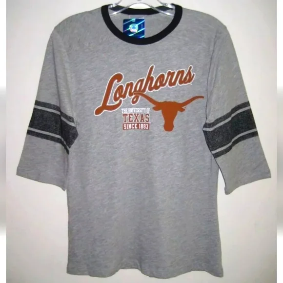 NWT Women's University of Texas Longhorns Quarter Length T-shirt - Picture 1 of 8